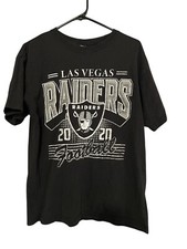 Las Vegas Raiders Shirt Adult Medium NFL Team Apparel Graphic Worn Wear Thrashed