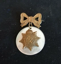 WW2 British Royal Army Service Corps Bow Hanger Sweetheart  Brooch