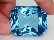 Natural GIE Certified Sky Blue Sapphire Emerald Cut Loose Gemstone 9.80 Ct