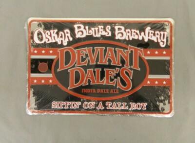 Oskar Blues Brewery Deviant Dale's India Pale Ale 8'' x 12'' Metal Sign NEW LOOK