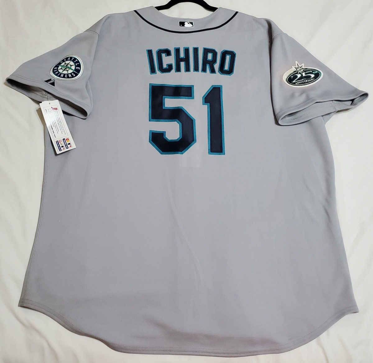 Authentic Majestic 60 4XL, SEATTLE MARINERS, ICHIRO SUZUKI, On