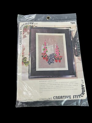 Kit De Broderie Vogart Crafts 1974 - Porte De Jardin (neuf, Vintage)