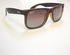 Ray-Ban Polarised Sunglasses JUSTIN MAT HAVANA RB4165 865/T5 SPRING SALE -54mm