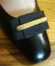 VTG Etienne Aigner- 2 Pair "Savannah" - 1 Navy 1 Black Classic Pumps 7-M