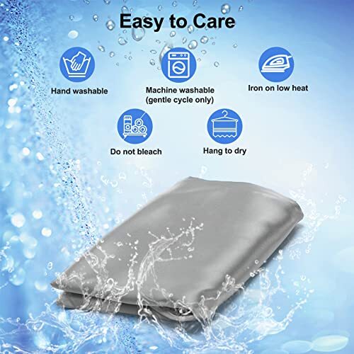 Satin Pillowcase for Cervical Pillow, Ergonomic Pillow Case, Smooth & Gray - Bild 5 von 6