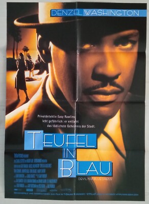 P165 Original Kinoplakat TEUFEL IN BLAU Denzel Washington