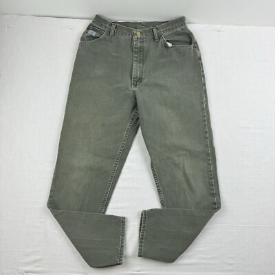 Vintage Wrangler Jeans Womens 27 Green High Waist Mom Jeans Classic 90s  Hipster