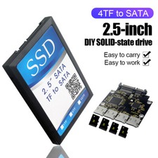 4 TF Card to SATA Converter TF Memory Card Raid Micro SD to SATA Adapter