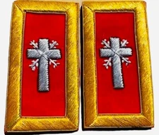 Straps Knights Templar Past Commander Shoulder Boards in Mylar