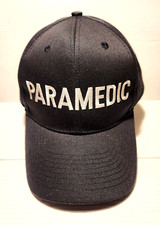 EMT Paramedic Medical Black BallCap Adjustable Snapback Hat Adult/Teens NEW