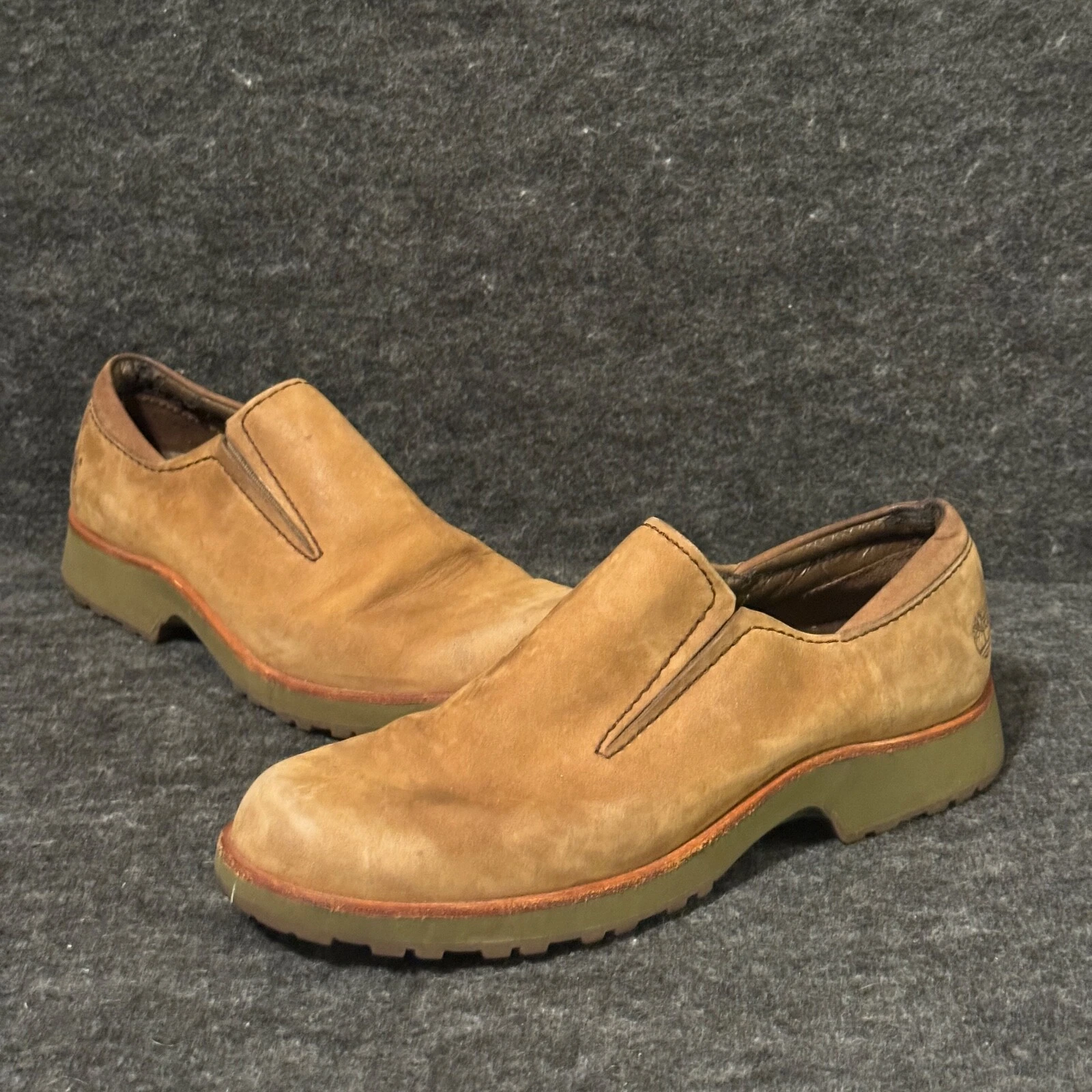 Scarpe mocassino Timberland Smart Comfort da donna taglia 9M in pelle marrone chiaro slip on