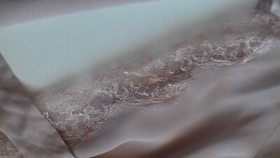 AGENT PROVOCATEUR SEXY SILK & LACE GOWN DUSTY MAUVE SIZE SMALL *SAMPLE*