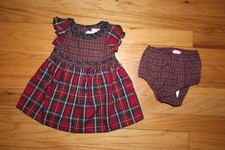 Chaps Baby Tartan Plaid Dress NWT Size 3M