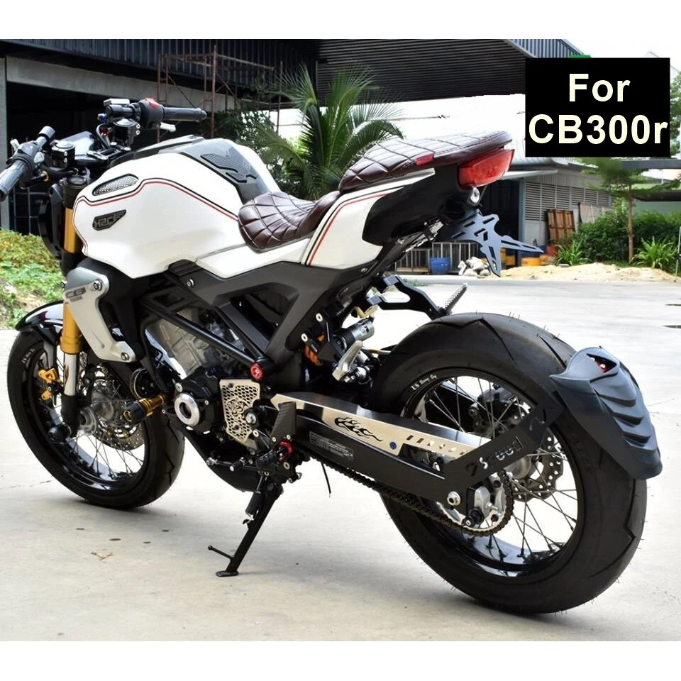 Guardabarros trasero guardabarros doble pierna protector contra salpicaduras para Honda CB300R CB150R Foto 2 de 4