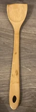 JOYCE CHEN 14" Burnished Bamboo Angled Spatula, Heat Resistant, Dishwasher Safe