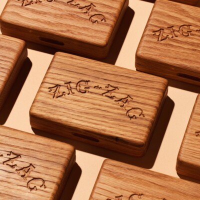 Zig-Zag Blaze Box Limited Edition Handcrafted White Oak 