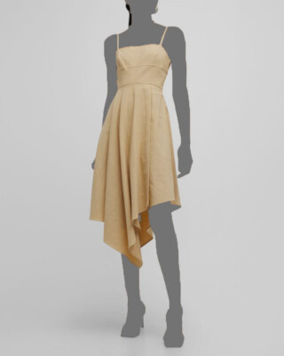 A.L.C. Women's Verona Asymmetric Hem Dress - Dune - Size 12 A.L.C. Women's Verona Asymmetric Hem Dress - Dune - Size 12
