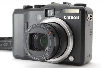 EXC+5 BOX】Canon PowerShot G7 10.0MP Black PSG7 Digital Camera 