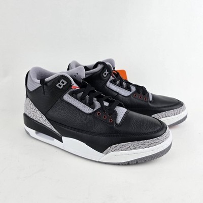 Air Jordan 3 Retro Black Cement Fire Red Größe 43