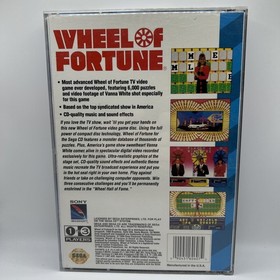 Wheel of Fortune - Sega CD Complete TESTED CIB with Reg Card