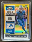 2023 Contenders Optic Jahmyr Gibbs RC Orange Rookie Ticket #35/50 Lions