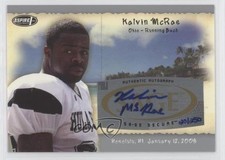 2008 SAGE Aspire Hula Bowl Auto Silver /250 Kalvin McRae #H14 Auto 0vs7