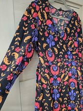 Myleene Klass Floral Wrap Dress UK14 Midi Dress