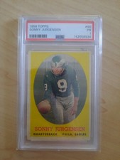 1958 Topps - Sonny Jurgensen #90 (RC) eagles redskins rookie card. rookie card picture
