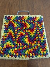 Vintage Festival bag, crocheted, Spain - please read
