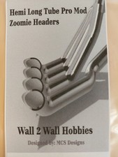 Abs Like Resin 3d Printed Long Tube Pro Mod Zoomie Headers 125 Scale Abs Like Resin 3d Printed Long Tube Pro Mod Zoomie Headers 125 Scale