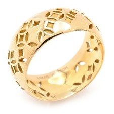 Louis Vuitton Petite Berg Galea Ring K18YG Monogram #54 US 6.75-7 18K Gold 6.9g