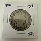 1906 Barber Half Dollar