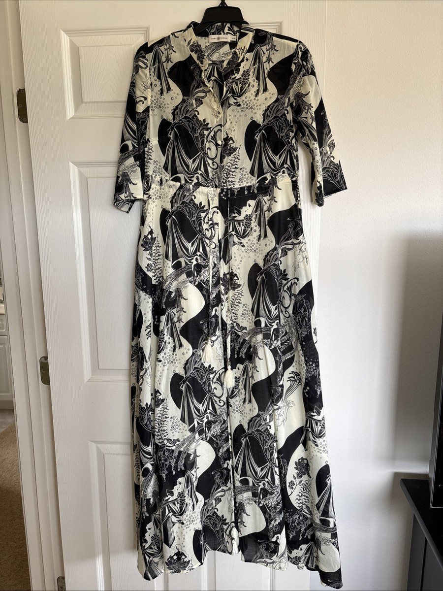 tory burch maxi dress Tory Burch Maxi Shirtdress XS
