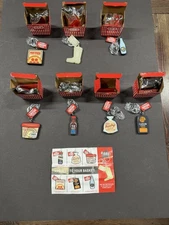 HEB Mystery Keychain Complete Set Lot of 7 Opened RARE COWBOY BOOT H.E.B Grocery