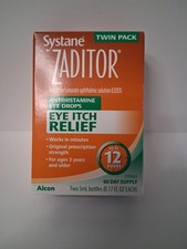 Systane Zaditor Eye Itch Relief Twin Pack Exp 03/26