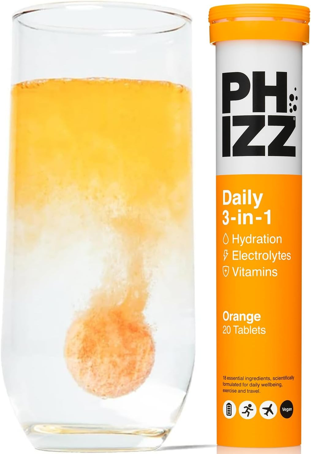 Electrolytes, Multivitamin & Hydration Tablets - 20 Effervescent Rehydration Ele