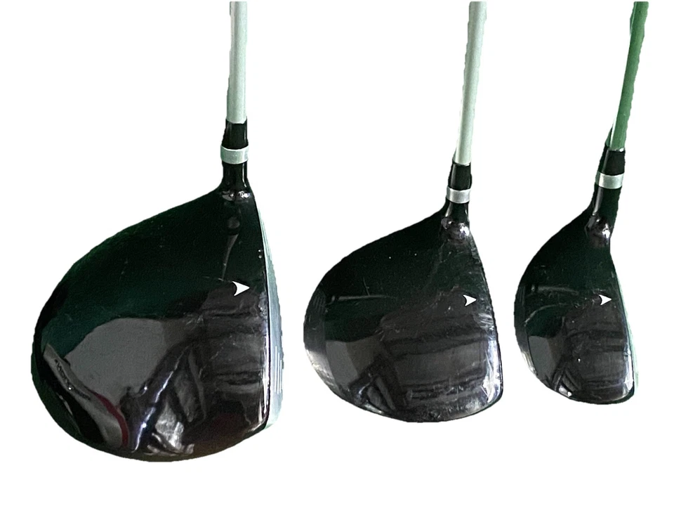 Tour Edge Reaction2 Wood Set 460cc Ti Driver,3w, 4h Regular Flex RH Nice Grips - Image 3 of 4