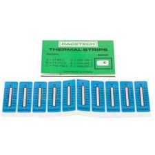Racetech Self Adhesive Temperature Indicator Strips - 10 (Kit C, 116-154 Deg C)
