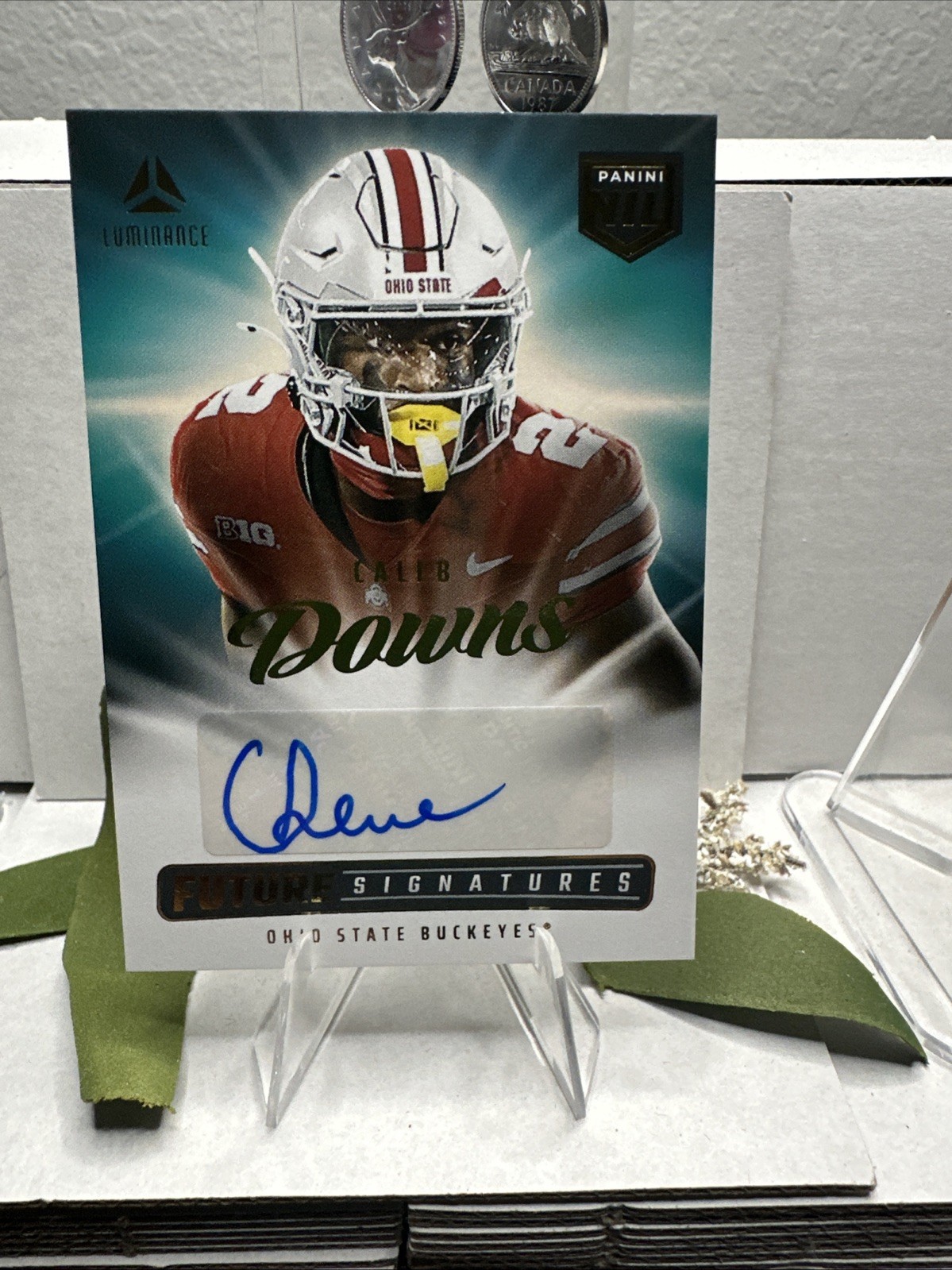 2025 Panini Luminance Caleb Downs Future Signatures NIL Auto