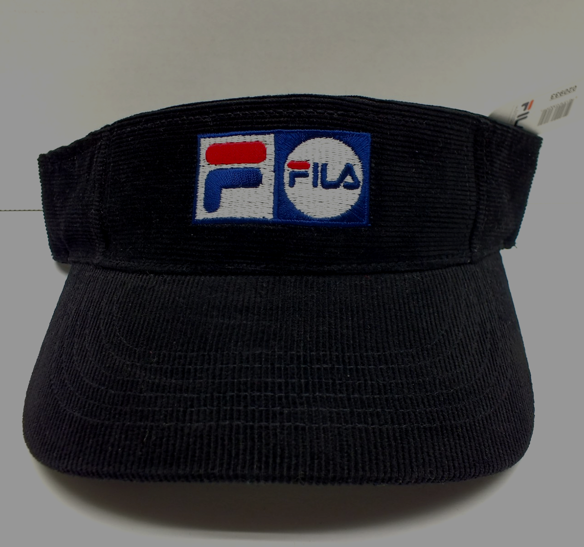 VTG FILA VINTAGE SUN VISOR HAT KHAKI CORDUROY ADULT TENNIS, GOLF