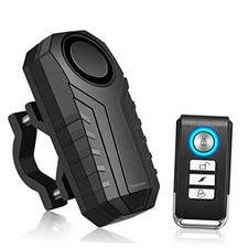Anti-Theft Bike Alarm with Mount, 113dB Burglar Vibration Motorcycle Bicycle