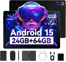 Latest 2026 Upgraded Android Tablet 10.1 Inch with IPS HD Touch Screen, Dual Cam