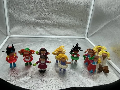 Vintage 1990's Cabbage Patch Kids Mini Figures PVC Figurines Lot 11