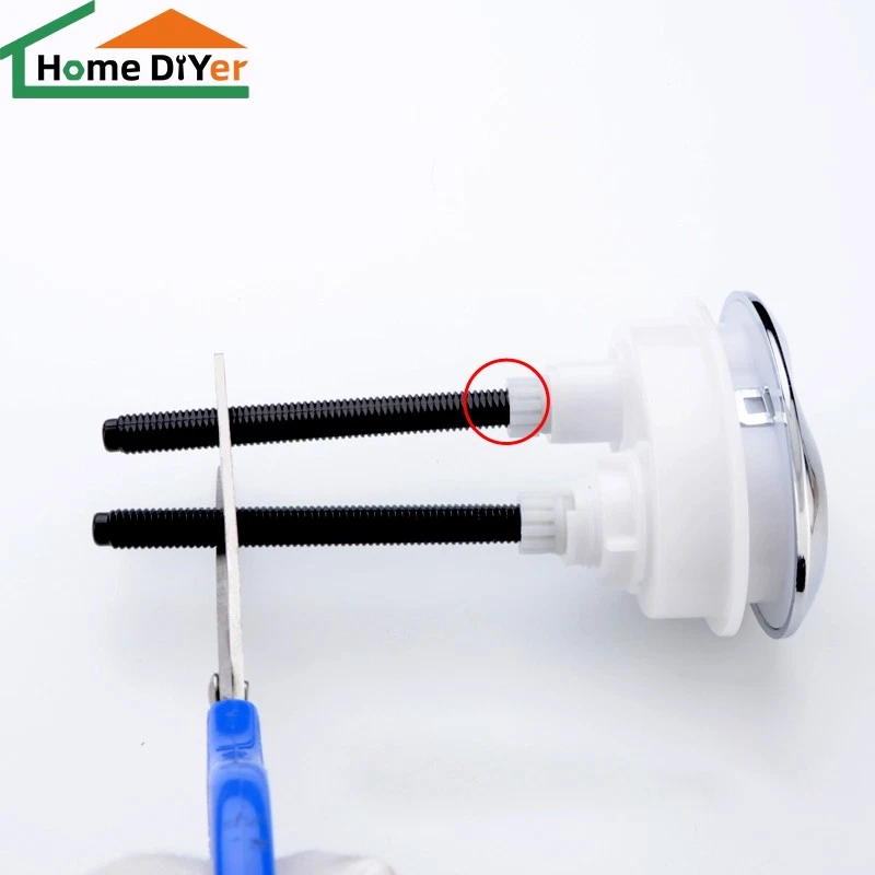 Replacement Dual Flush Toilet Cistern Push Oval/Square shape Button Water Saving - Image 3 of 4