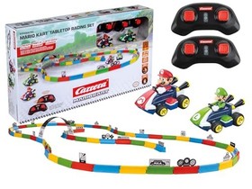  RC Mario Kart Tabletop Toy Racing Set Featuring Mario Luigi and 2 Radio 