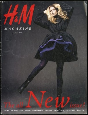 AUTUMN 2008 H&M MAGAZINE FASHION CATALOG, THE ALL NEW ISSUE, STYLES, MATERIALS