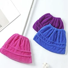 Multi-Function Coral Velvet Broom Cover Cloth Floor Mop with Reusable Microfiber