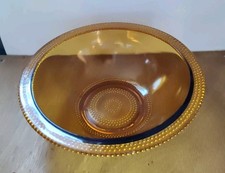 Glasschüssel, Braun, Vintage, Ø 23 cm, Höhe 8 cm, sehr guter Zustand 