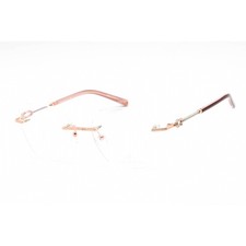 Charriol Men's Eyeglasses Shiny Pink Gold/Silver Metal Cat Eye Frame PC71047 C03