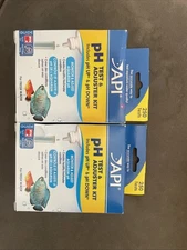 API Aquarium pH Test And Adjuster Kit For Fresh Water Lot Of 2 (New)